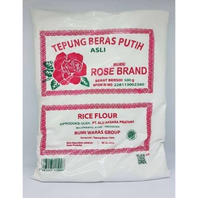 

1pcs tepung beras rose brand 500gr