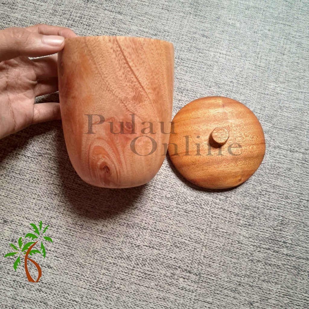 L - Gelas Kayu Finishing Natural Food Grade