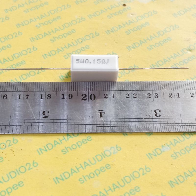 TAIWAN 0R15  5W resistor 0.15 ohm KAKI TEBAL LEMAS TEMBAGA 0,15 ohm 5 watt  5watt kapur 5 w