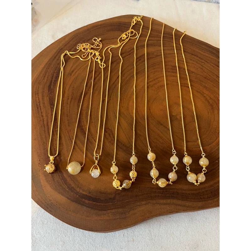 Kalung Rambut Sedana xuping lapis emas by sarthika bali silver