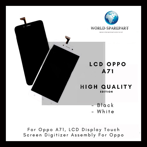 LCD Oppo A71 ORIGINAL 100% Fullset Touchscreen - Parts Kompatibel Dengan Produk Oppo Garansi 1 Bulan