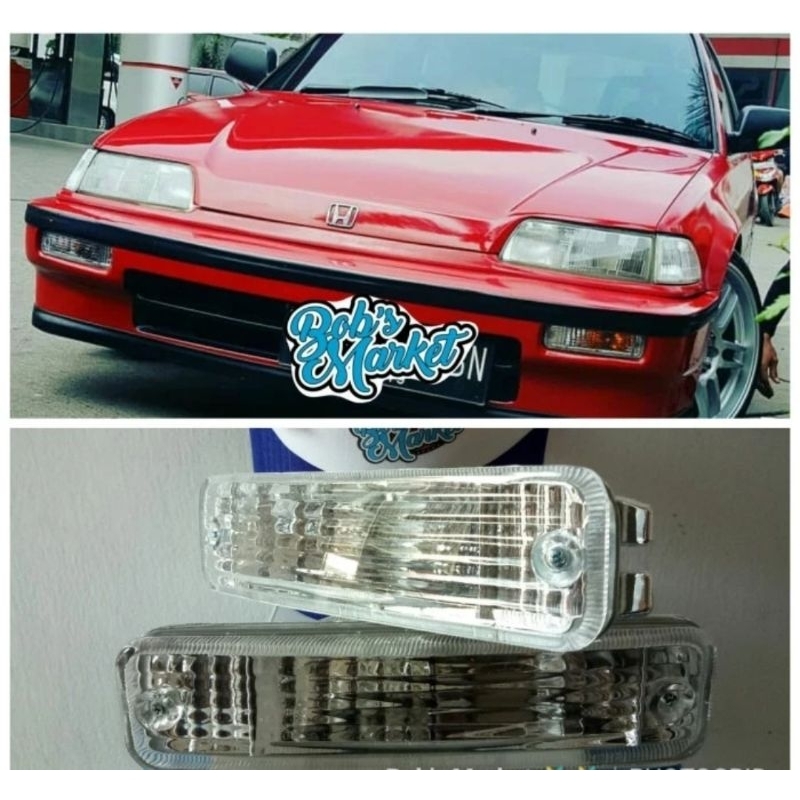 Sein bemper riting Civic nouva nova Lx 88/89 clear white