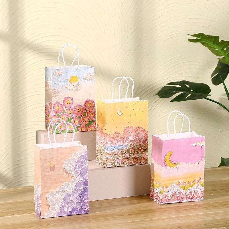 

Paper Bag / Hampers bag / Gift Bag/ Paper bag Kado Hampers / Paperbag Motif Bunga | AK02R3