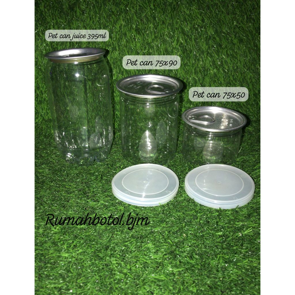 PLASTIK PET CAN JUICE 395ML//PET CAN 75X90//PET CAN 75X50 DITUTUP HANYA BISA PAKAI ALAT KHUSUS ISI 1