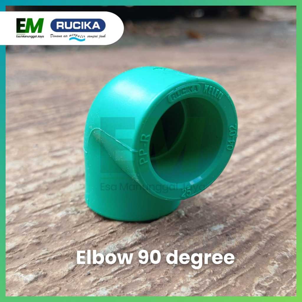 Elbow PPR 90' (25mm) 3/4" / Elbow PPR 3/4 inch / Keni PPR 3/4" / Keni 3/4" PPR Rucika / Knee PPR 25m