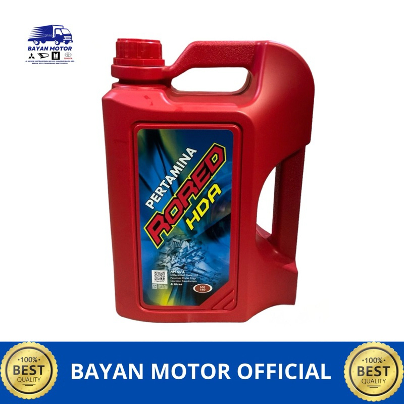 Oli Gardan pertamina SAE 140 RORED HDA 4 Liter - Original pertamina