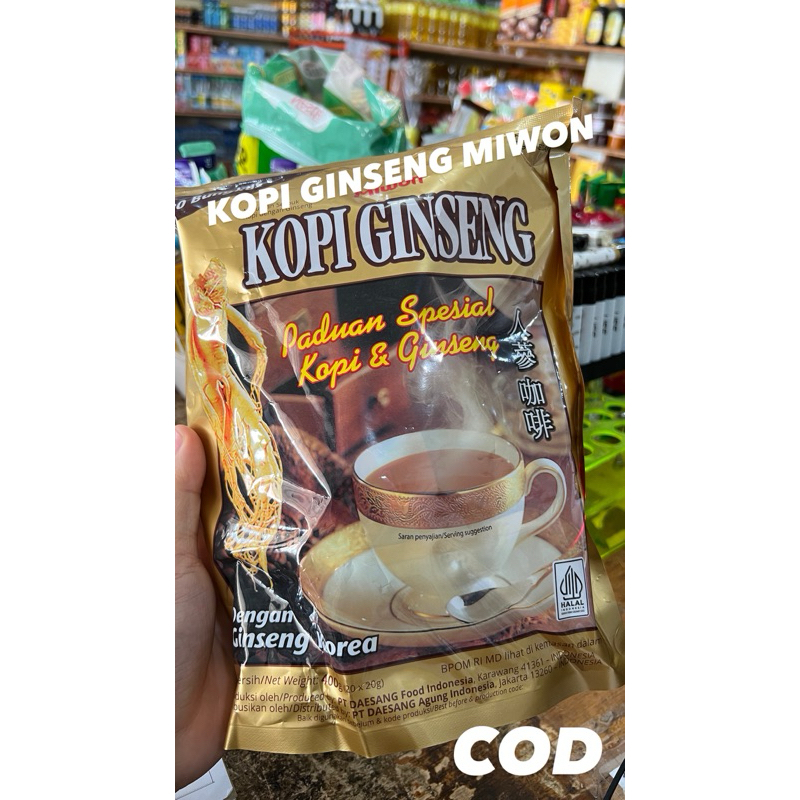 

KOPI GINSENG MIWON 400 GR / 20 PCS