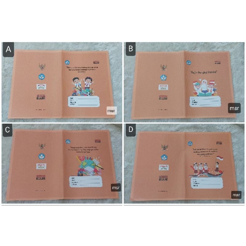 

Sampul Buku Coklat isi 5 Lembar, ukuran kwarto/buku tulis pada umumnya