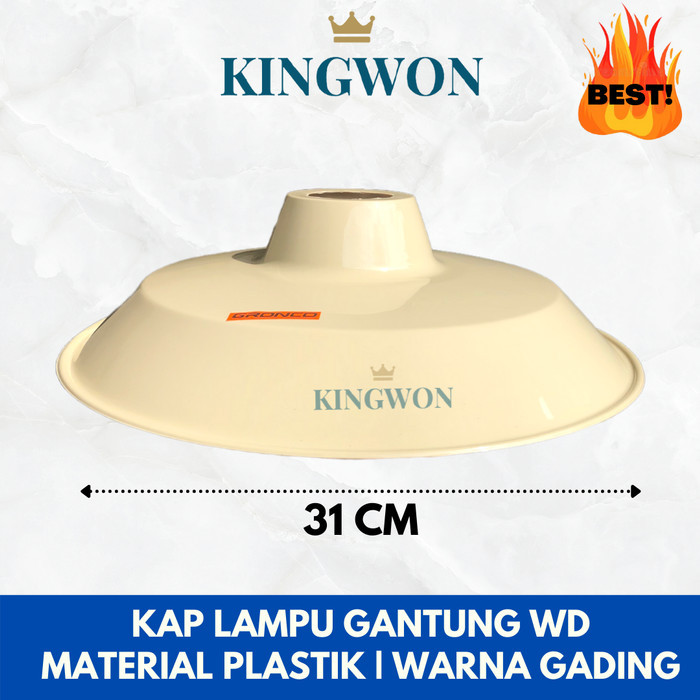 KAP LAMPU JALAN / KAP GANTUNG/ KAP WD / KAP LAMPU WD Diameter 31cm TUDUNG OUTDOOR MATERIAL PLASTIK