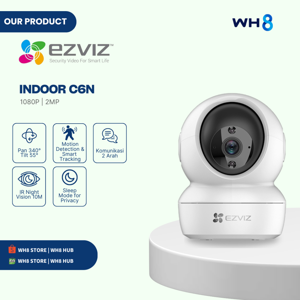 CCTV WIRELESS WIFI KAMERA IP CAMERA EZVIZ C6N 1080p 2MP