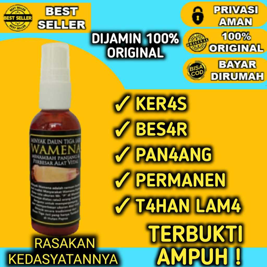BAYAR DITEMPAT✔️Pembesarpenis OBAT KUAT PRIA TAHAN LAMA SEX PEMBESAR PENNIS Minyak Wamena Pembesar M