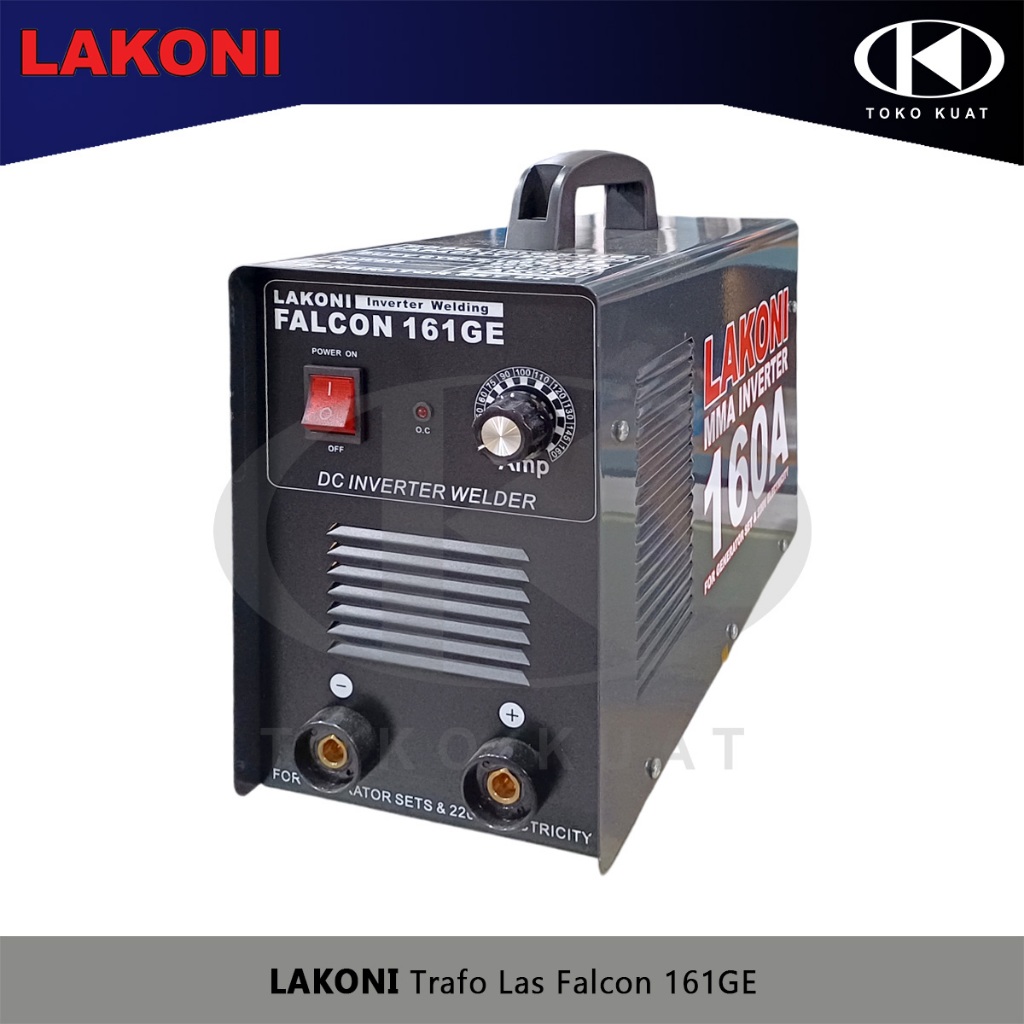 Mesin Trafo Las 160A LAKONI Falcon 161GE Inverter Welding Machine MMA Bisa Genset Garansi Resmi