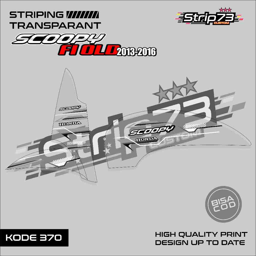 370 STRIPING TRANSPARAN SCOOPY FI OLD 2013-2016 - STRIPING TRANSPARAN SCOOPY FI OLD 2013-2016