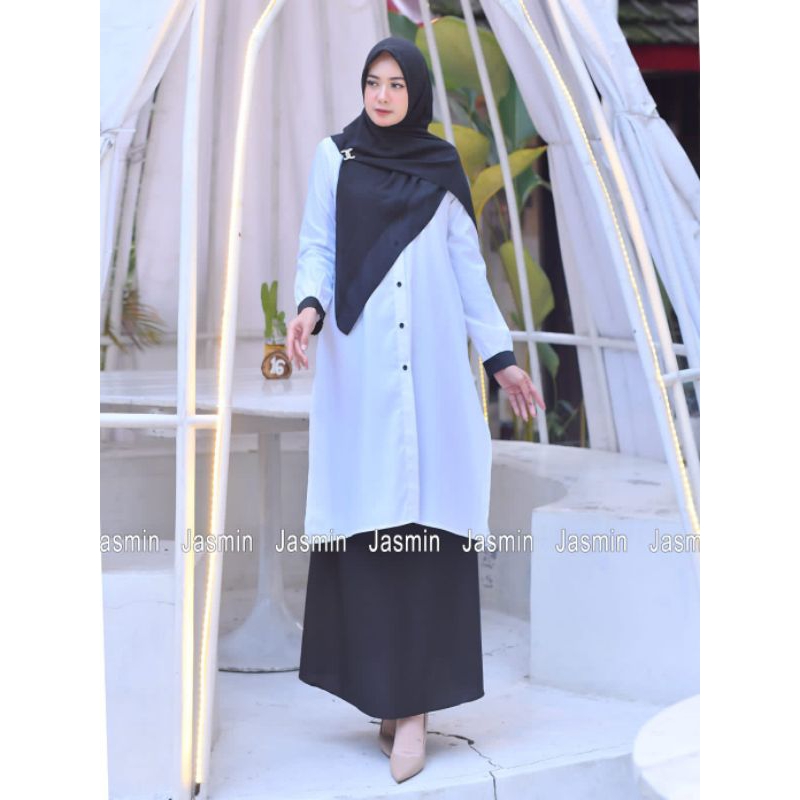 setelan.setelan rok hitam putih. setelan rok PNS. setelan rok malay. setelan rok toyobo. setelan rok