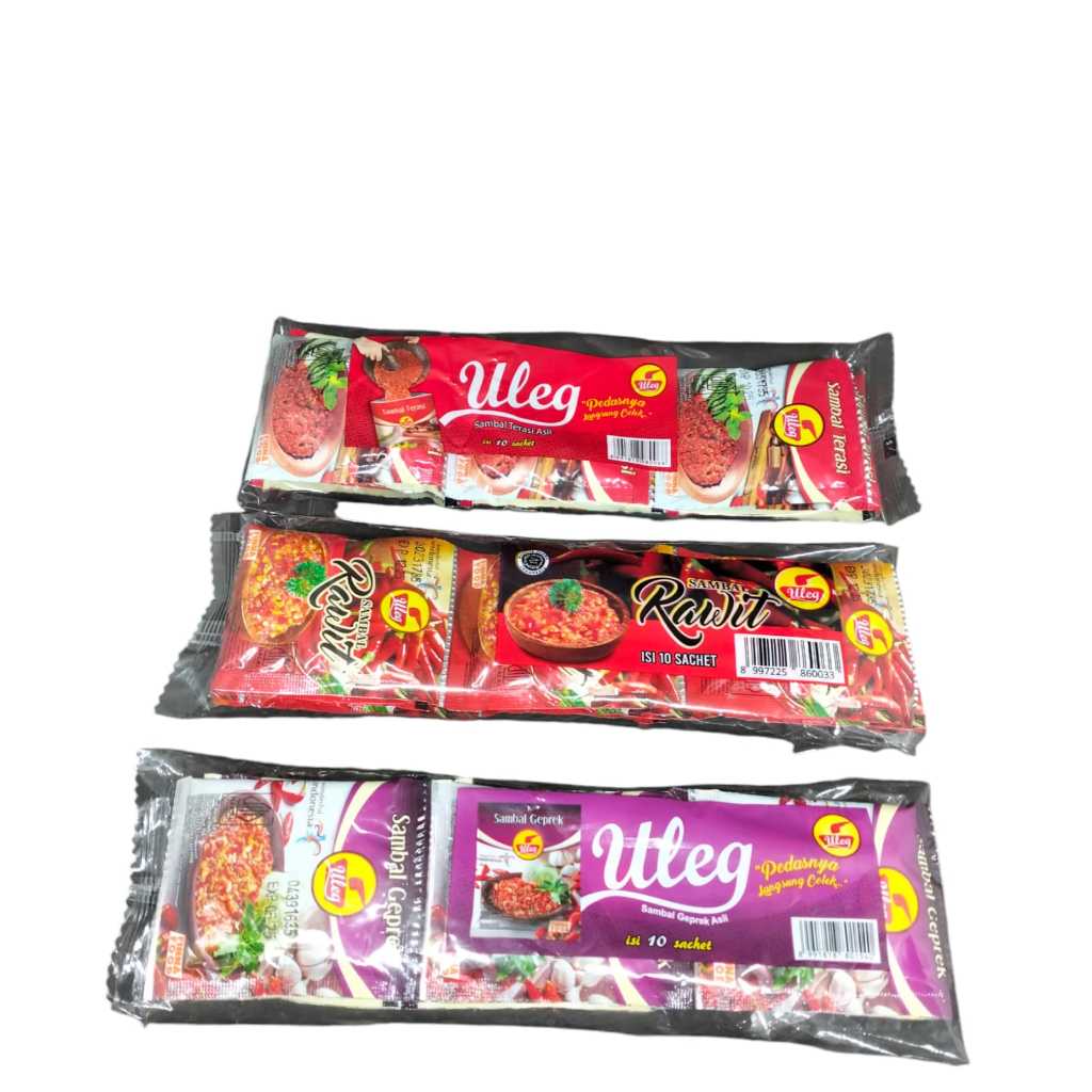 

Sambal Uleg 20gr - Pak Isi 10 Sachet