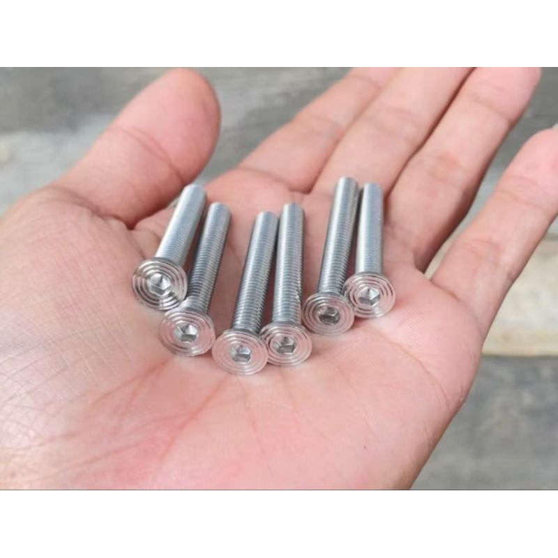 BAUT L CAKRAM  STAINLESS BAUT 12 PANJANG 3cm  HARGA PERBIJI