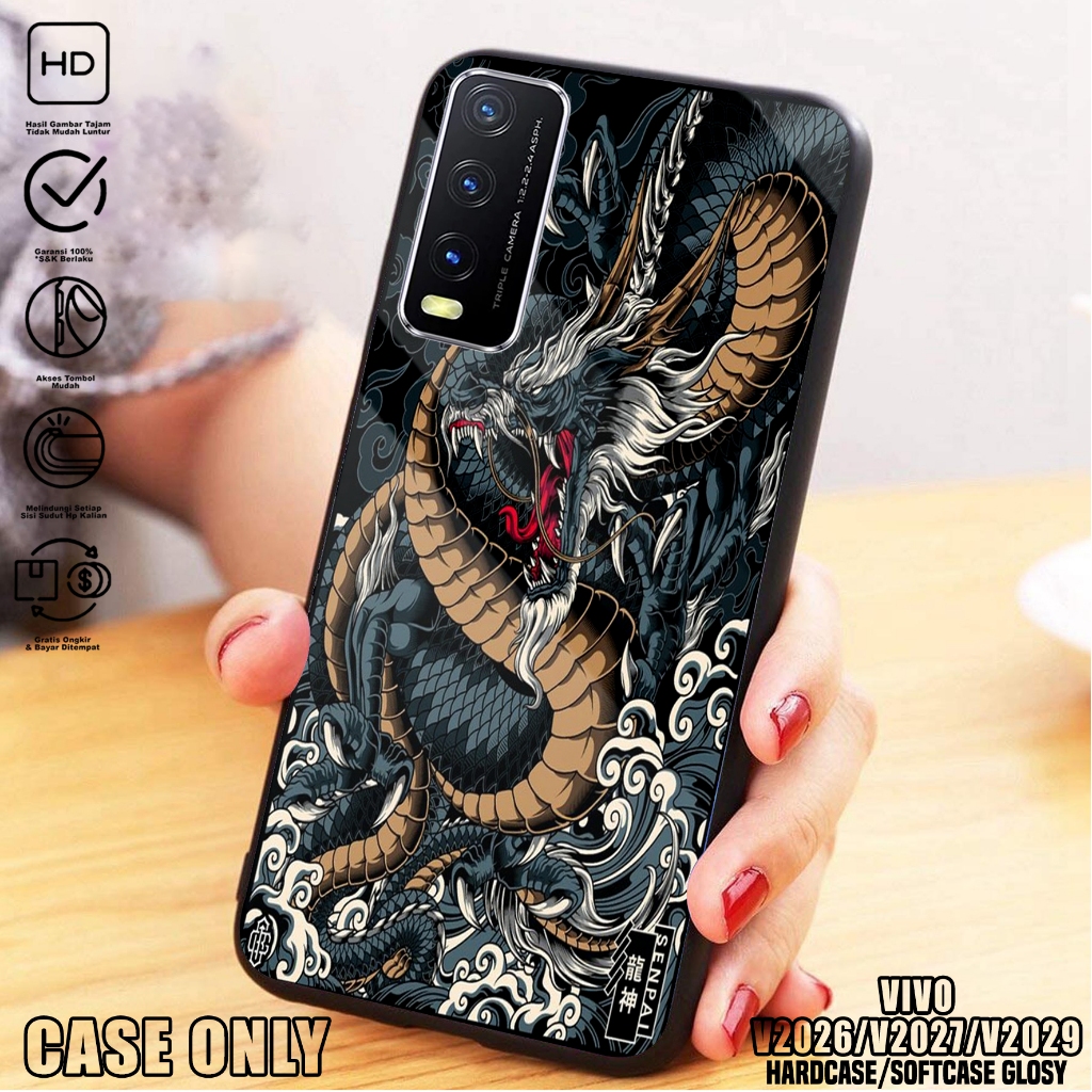 Case VIVO VIVO V2026 / V2027 / V2029 - Casing VIVO V2026 / V2027 / V2029 [ DRGN ] Silikon VIVO V2026