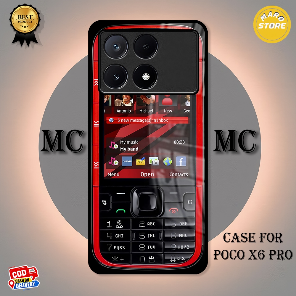 |GF63| CASE SOFTCASE POCO X6 PRO GLOSSY KILAU EFEK KACA REDMI | PELINDUNG HP XIAOMI POCOPHONE X6 PRO