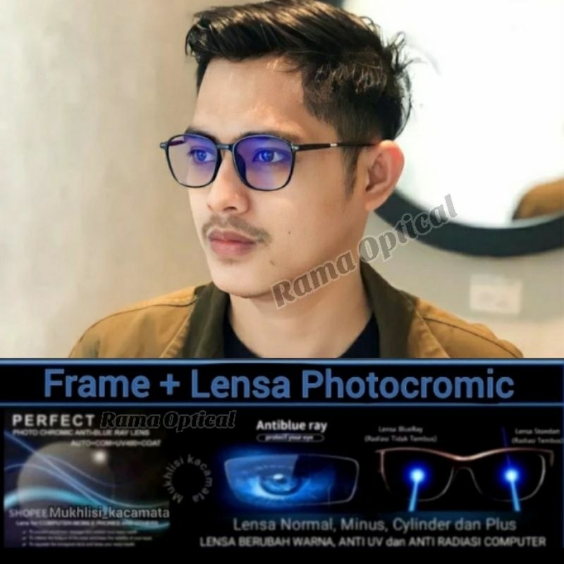 KACAMATA BLUECROMIC | BISA MINUS | NORMAL | SILINDER | PLUS | LENSA PROGRESIF