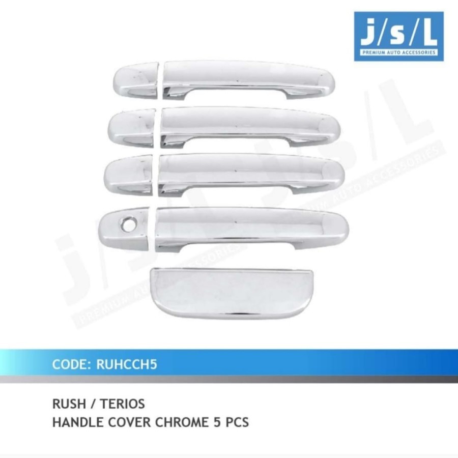 Daihatsu Terios / Rush Pegangan Pintu Mobil / Handle Cover Chrome