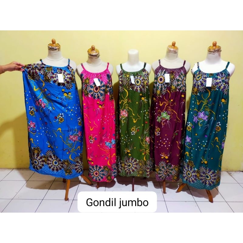Daster Yukensi Bigsize Rayon Tebal Tanpa Lengan | Daster Gondil Jumbo Ld 130
