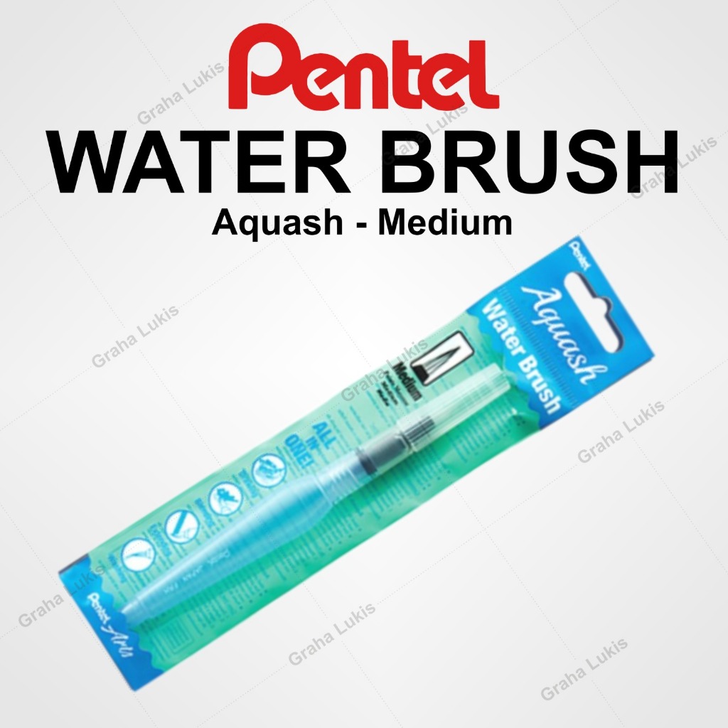 

Pentel Aquash Water Brush - Medium Tip / Medium Flat