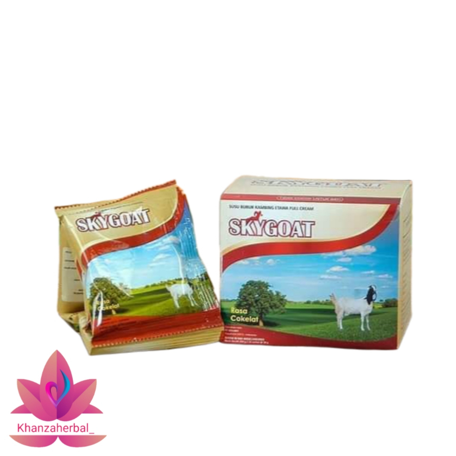 

Skygoat Susu Kambing Etawa Per Box | Susu kambing Plus Krim Bubuk Rasa Cokelat | Sky Goat Per Box