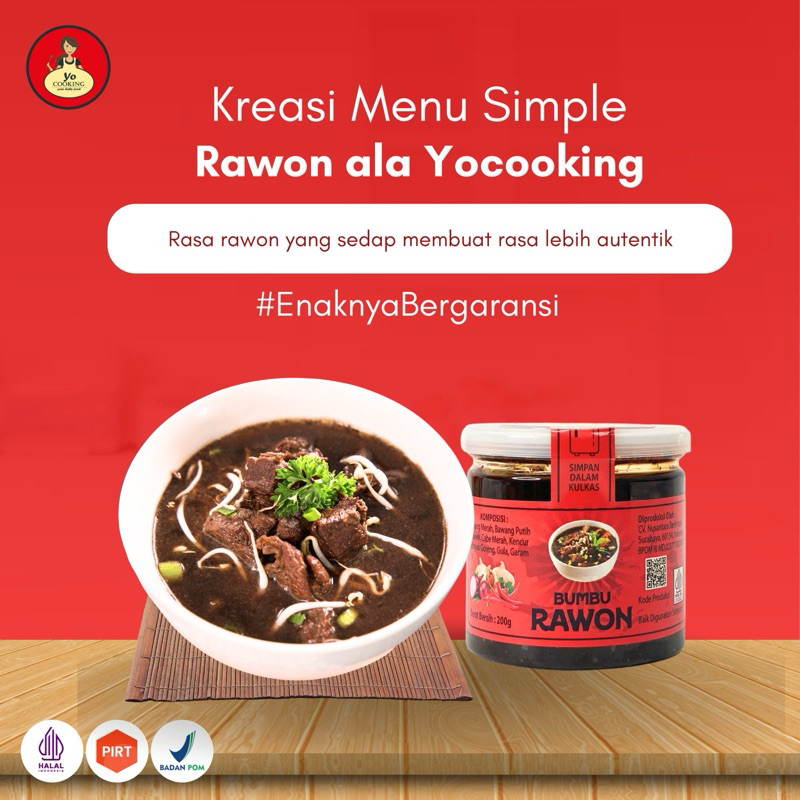 

Yo cooking Bumbu Rawon rasa khas nusantara rempah khas jawa