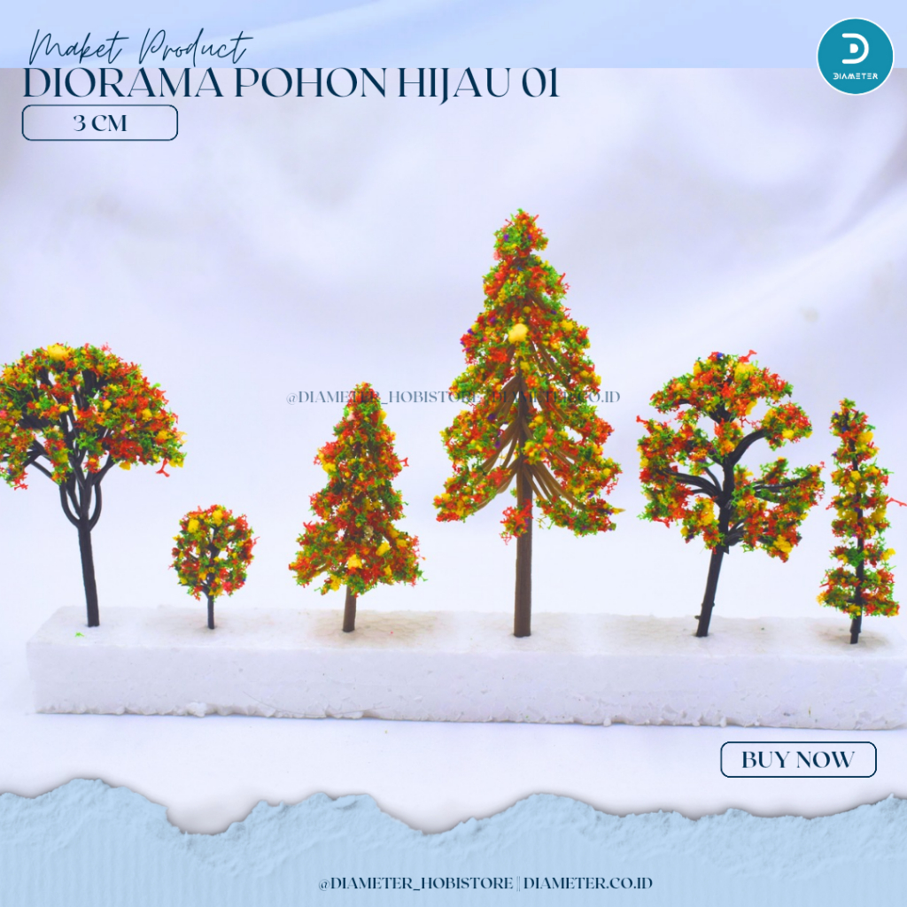 Bahan Maket Diorama Pohon Hijau