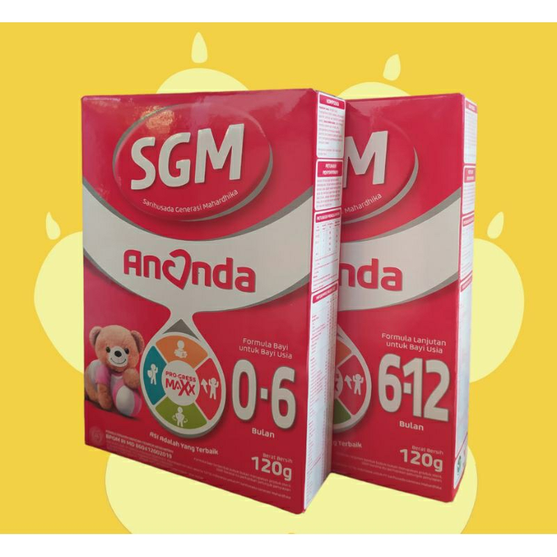 

SGM ananda 0-6 bulan & sgm ananda 6-12 120g