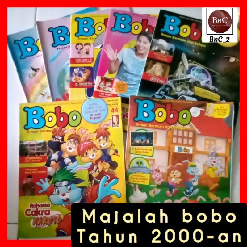 majalah Bobo tahun 2000an bekas