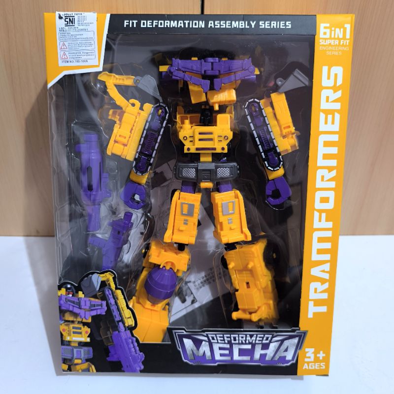 Transformers Murah KW China Plastic Devastator Yellow Kuning