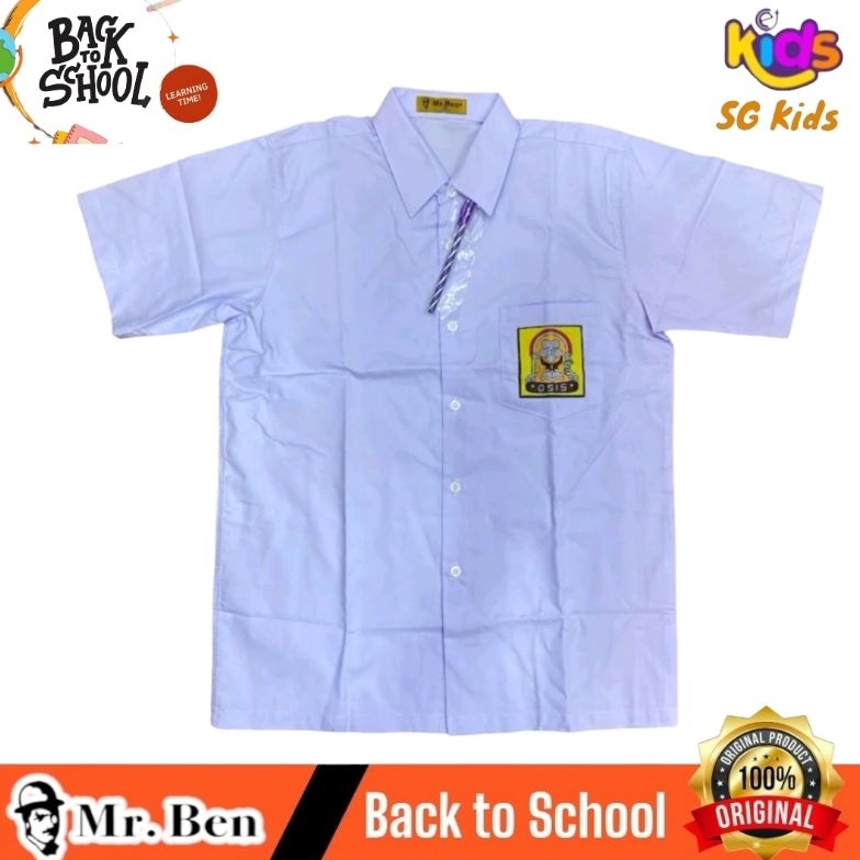 

MRBEN Kemeja SMP Putih Lengan Pendek Baju Sekolah SMP SERAGAM SEKOLAH KODE D1K9