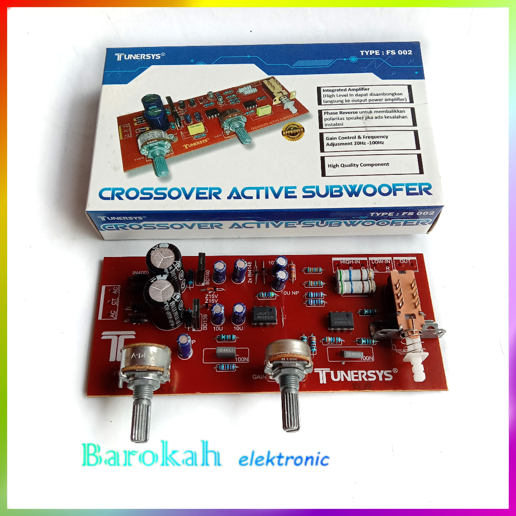 Kit Crossover Active Subwoofer FS002 Tunersys 2 Potensio