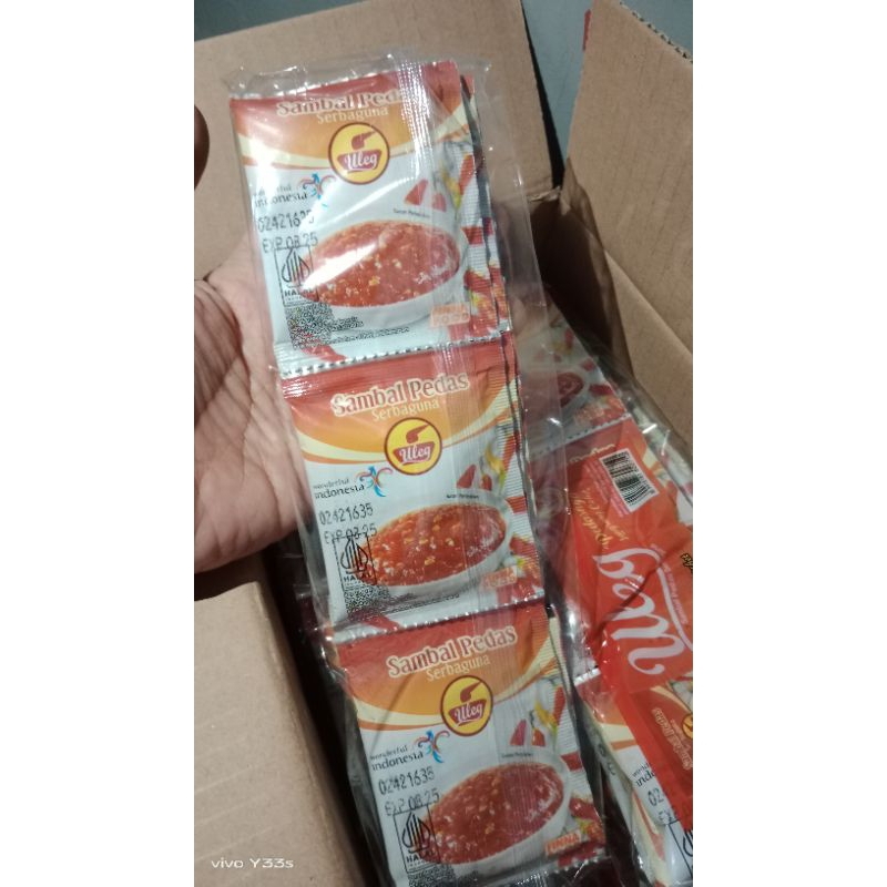 

sambal uleg pedas 20gr isi 10