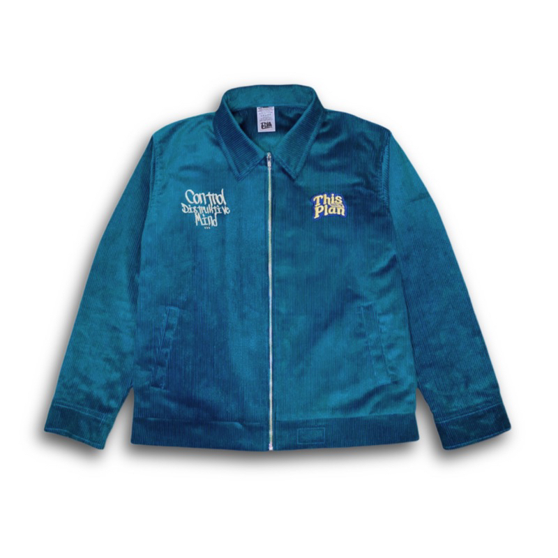 Jacket Corduroy Trucker Light Navy Thisplan