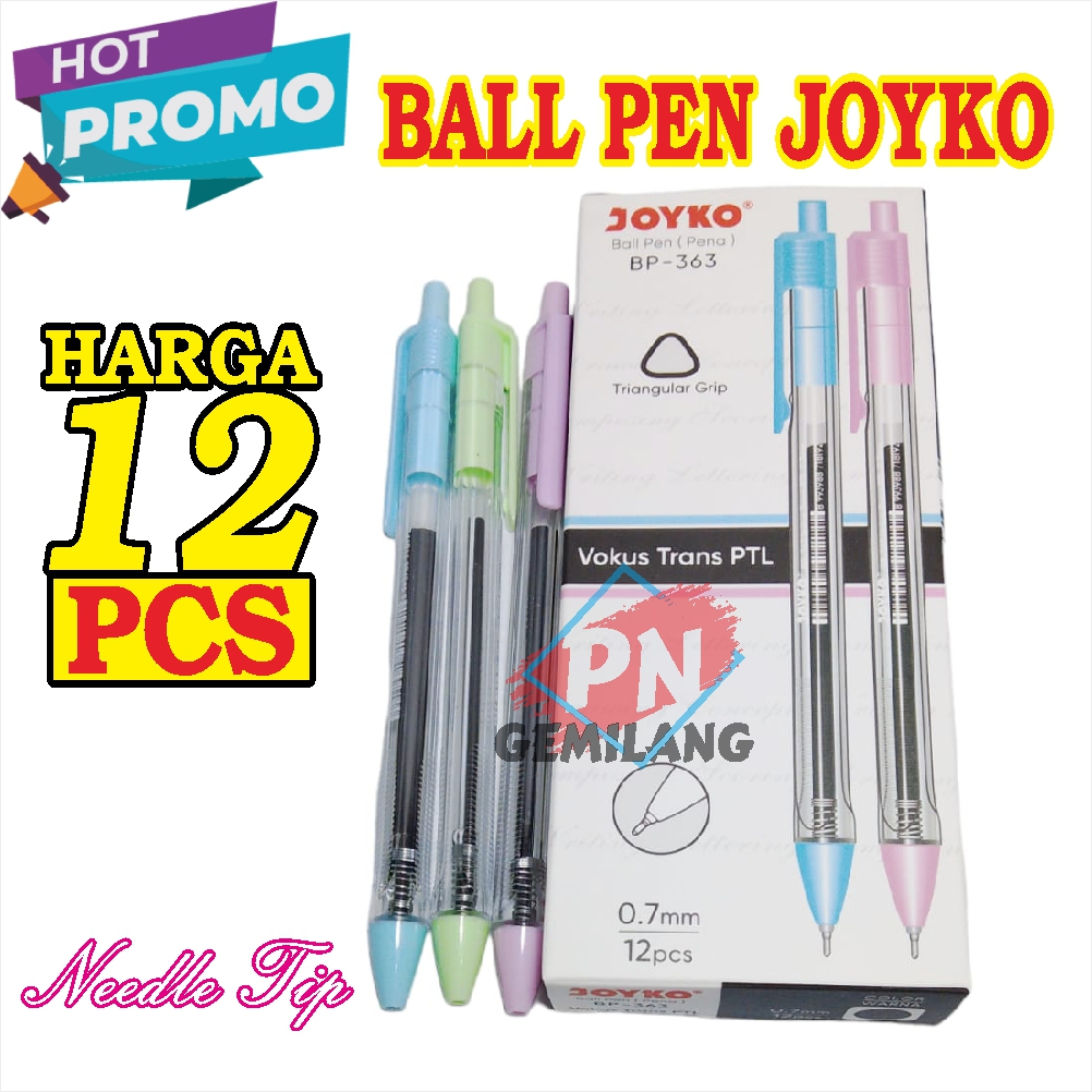 

PROMO HARGA MURAH PULPEN Gel Pen JOYKO 0.7mm BP 363 Harga MURAH PENA GEL OIL PEN