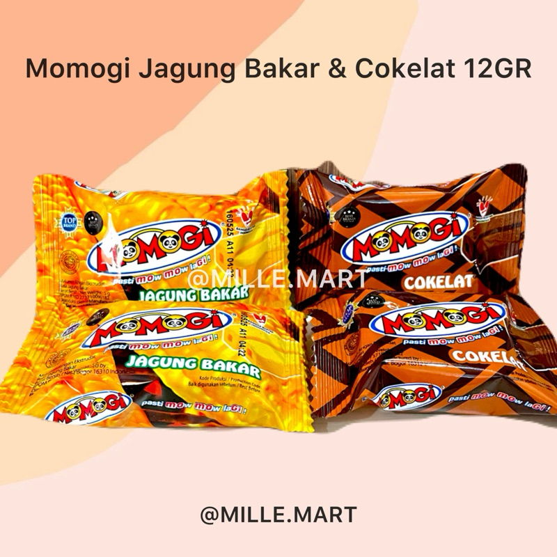 

[Per Pcs] MOMOGI STICK JAGUNG BAKAR & COKELAT/MOMOGI 500 KECIL COKLAT JAGUNG BAKAR 12GR