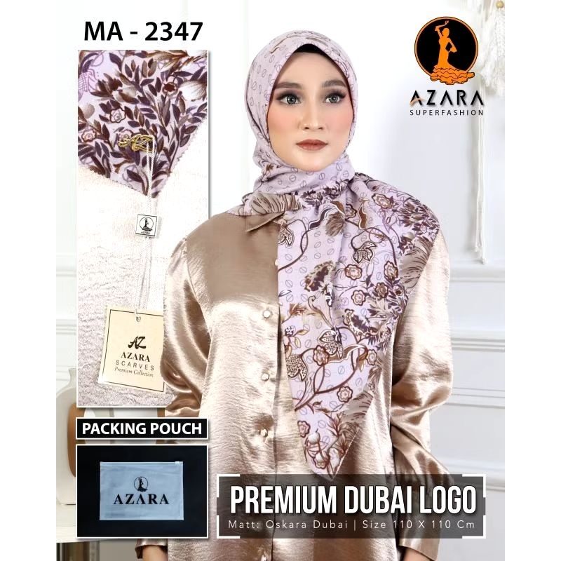 hijab segi empat voal azahra logo metal packing pouch | hijab segi empat motif | jilbab motif | hija