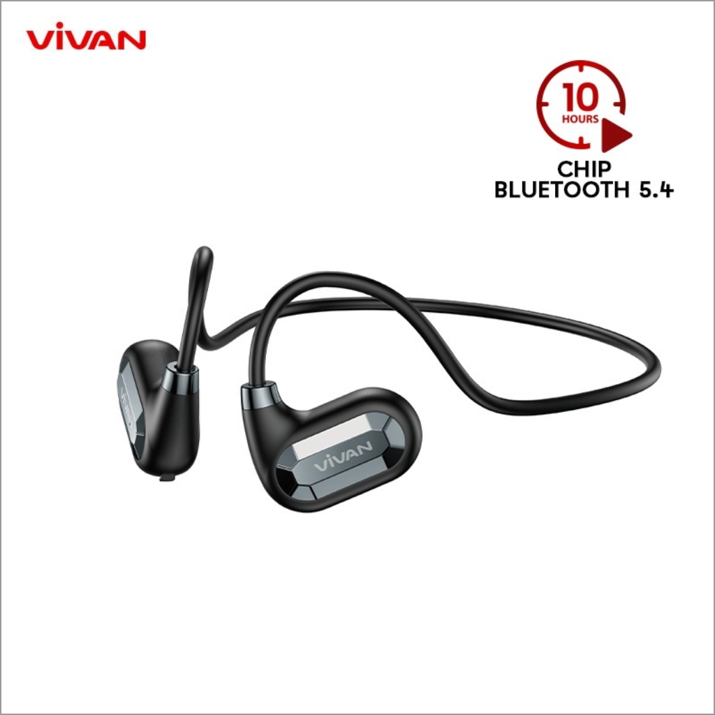 Vivan Sport S Open Ear OWS Tws Olahraga Bluetooth 5.4 Dual Enc Headset PowerFull Bass