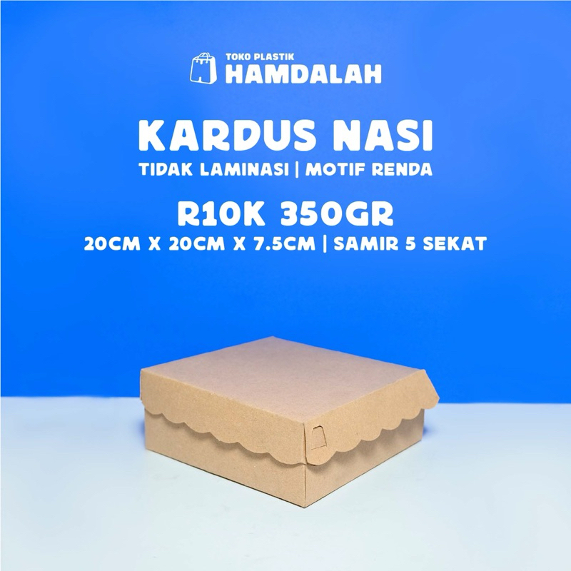 

[R10K] 10 PCS KARDUS KOTAK NASI CATERING NON LAMINASI | BOX NASI | DUS NASI | BOX CATERING | DUS CATERING