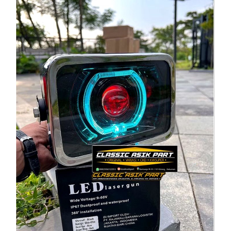 Reflektor lampu Biled rx king kotak 5t5 biled rx king lama cobra