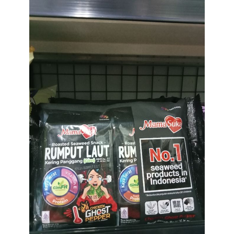 

Rumput Laut Kering Mama Suka Rasa Chicken Ghost Pepper