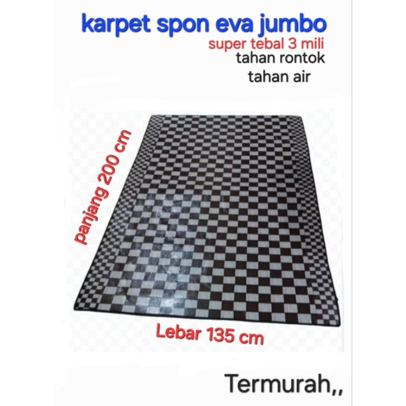 PROMO KARPET PLASTIK JUMBO 135X200 CM TEBEL 3 MILI TERMURAH