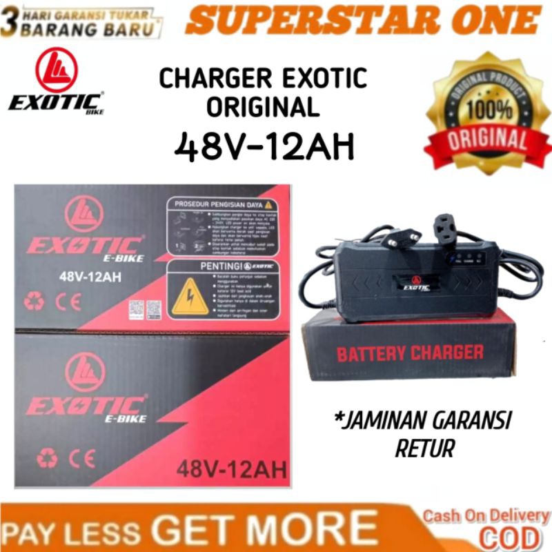 CAS charger Sepeda Listrik 48v 12Ah By Exotic
