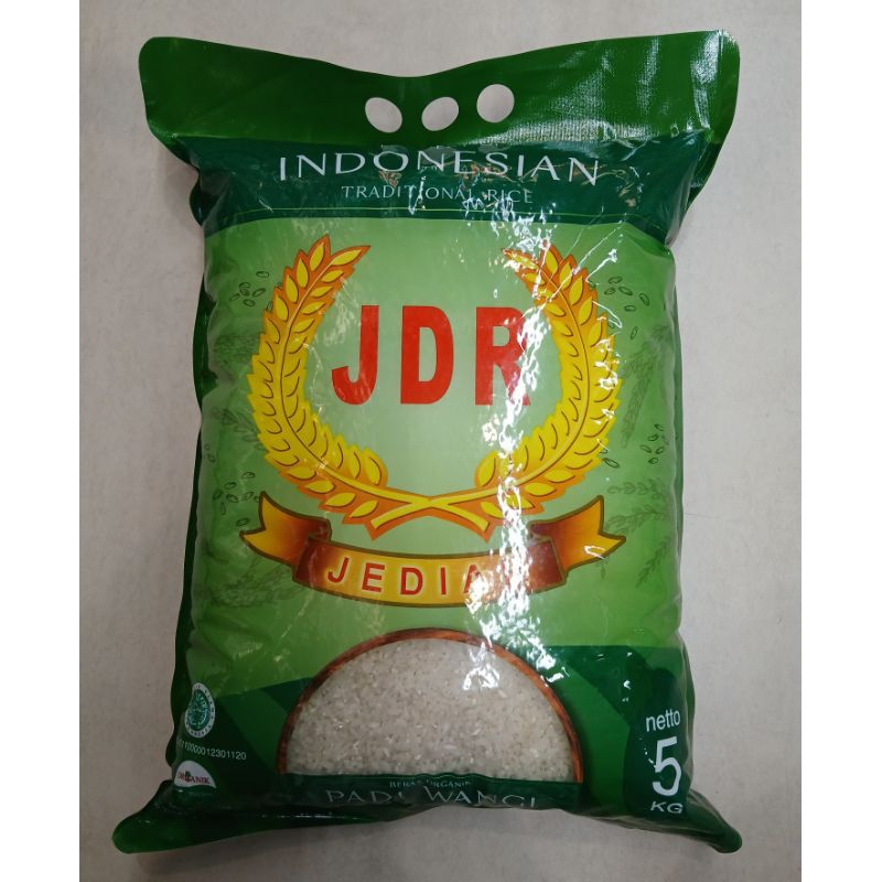 

Beras Premium Padi Wangi JDR Jediar Hijau 5kg - HM, HK