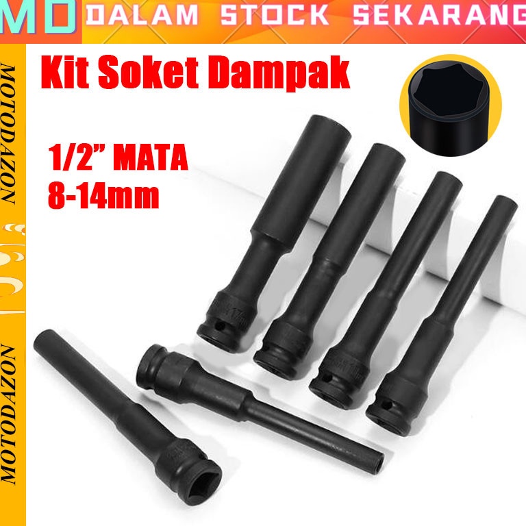 Lagi Tren Stok Tersedia814MM Kunci Sok Set Mata Kunci Extra Panjang 13mm High Hardness 12 Hex Socket