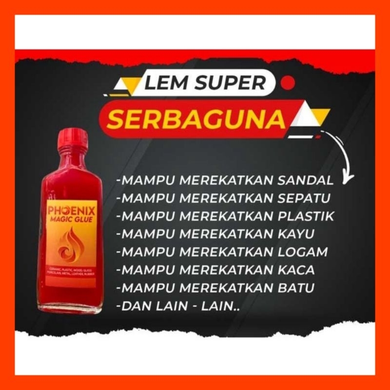 

PHOENIX MAGIG GLUE LEM SEPATU SUPER KUAT - MULTIFUNGSI