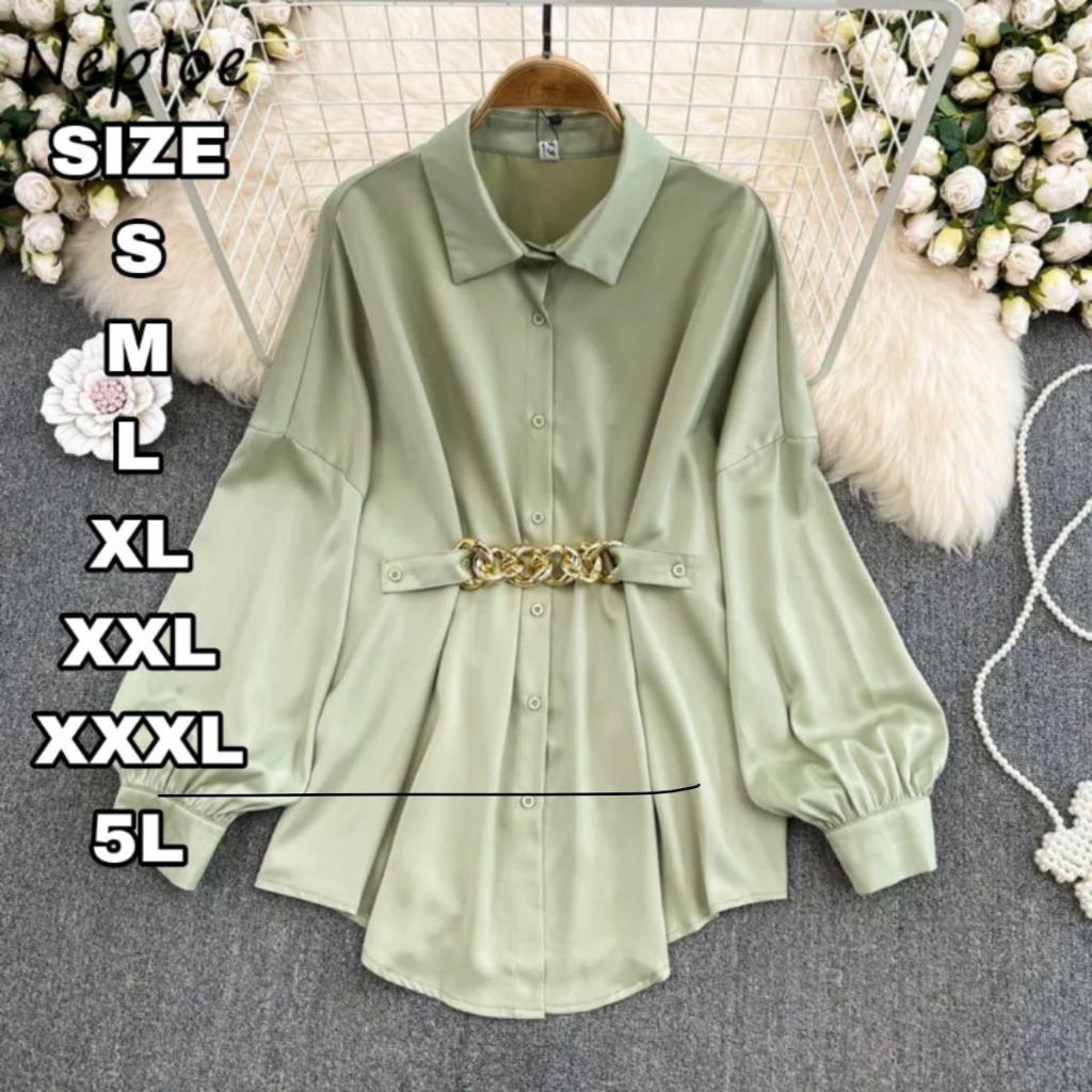 Melda Kemeja wanita Baju wanita Bigsize Kemeja wanita S M L XL 2XL 3XL 5L