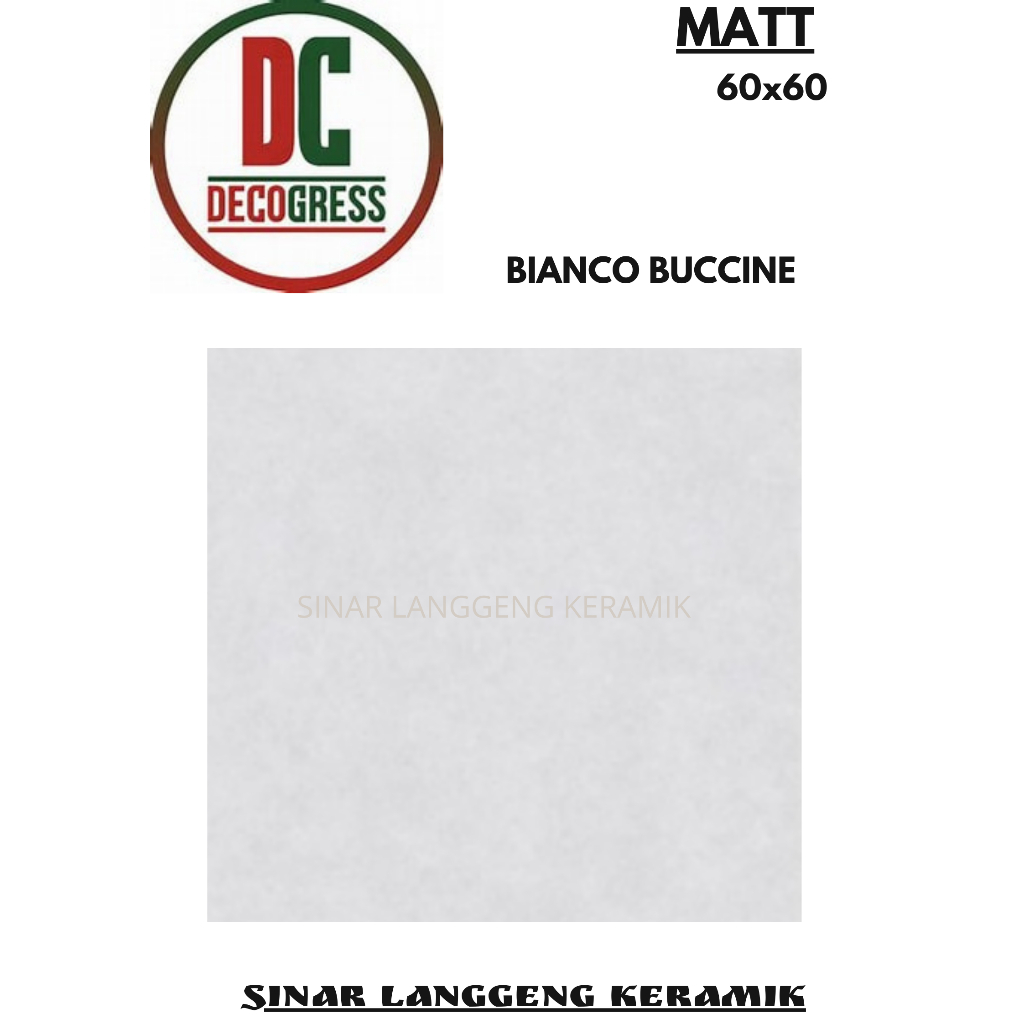 PROMO DECOGRESS GRANIT BIANCO BUCCINE MATT 60x60 MATT